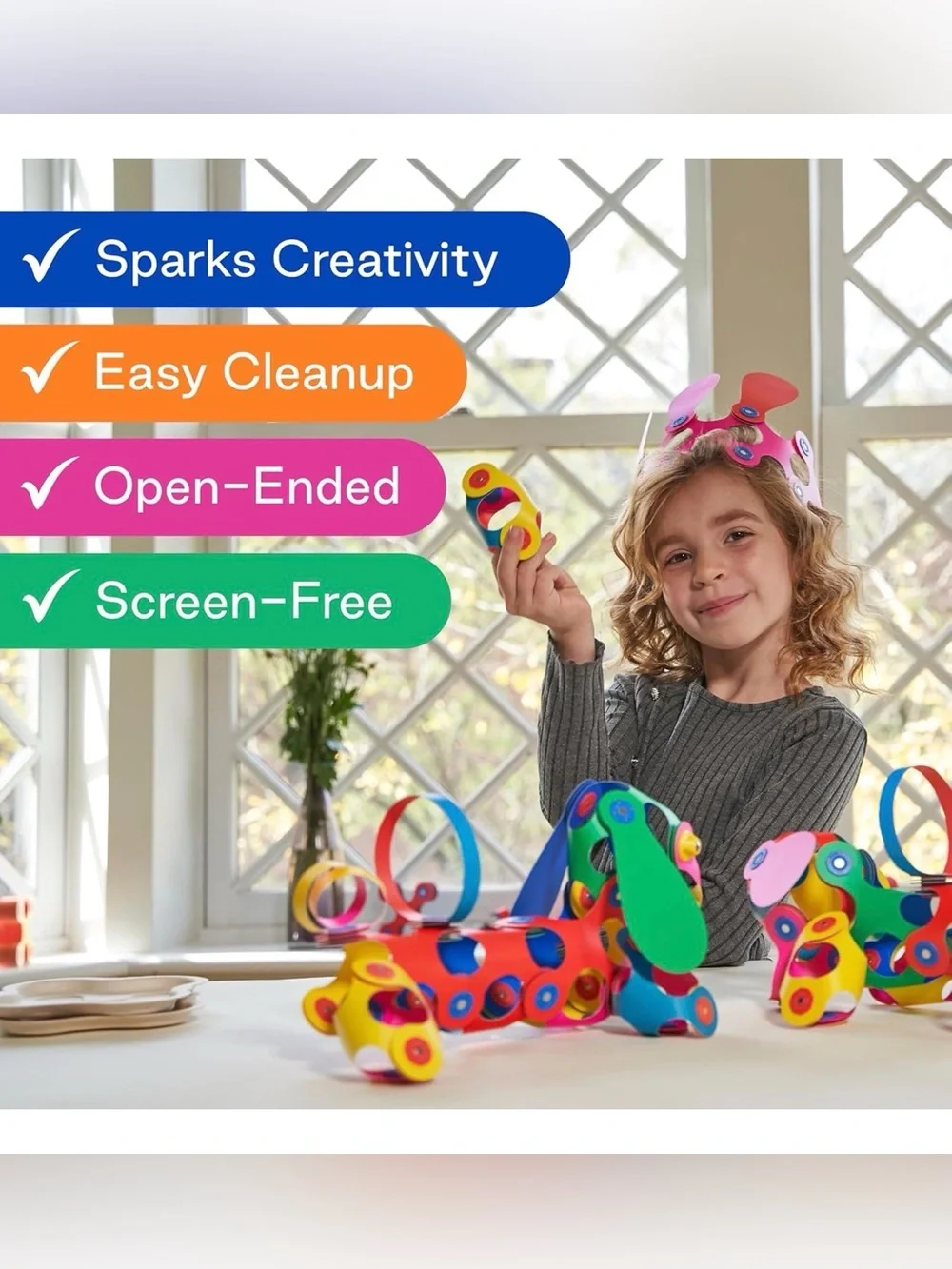 2 COMPLETE sets: Clixo Kids Creative Magnetic play Sets (60 pieces)